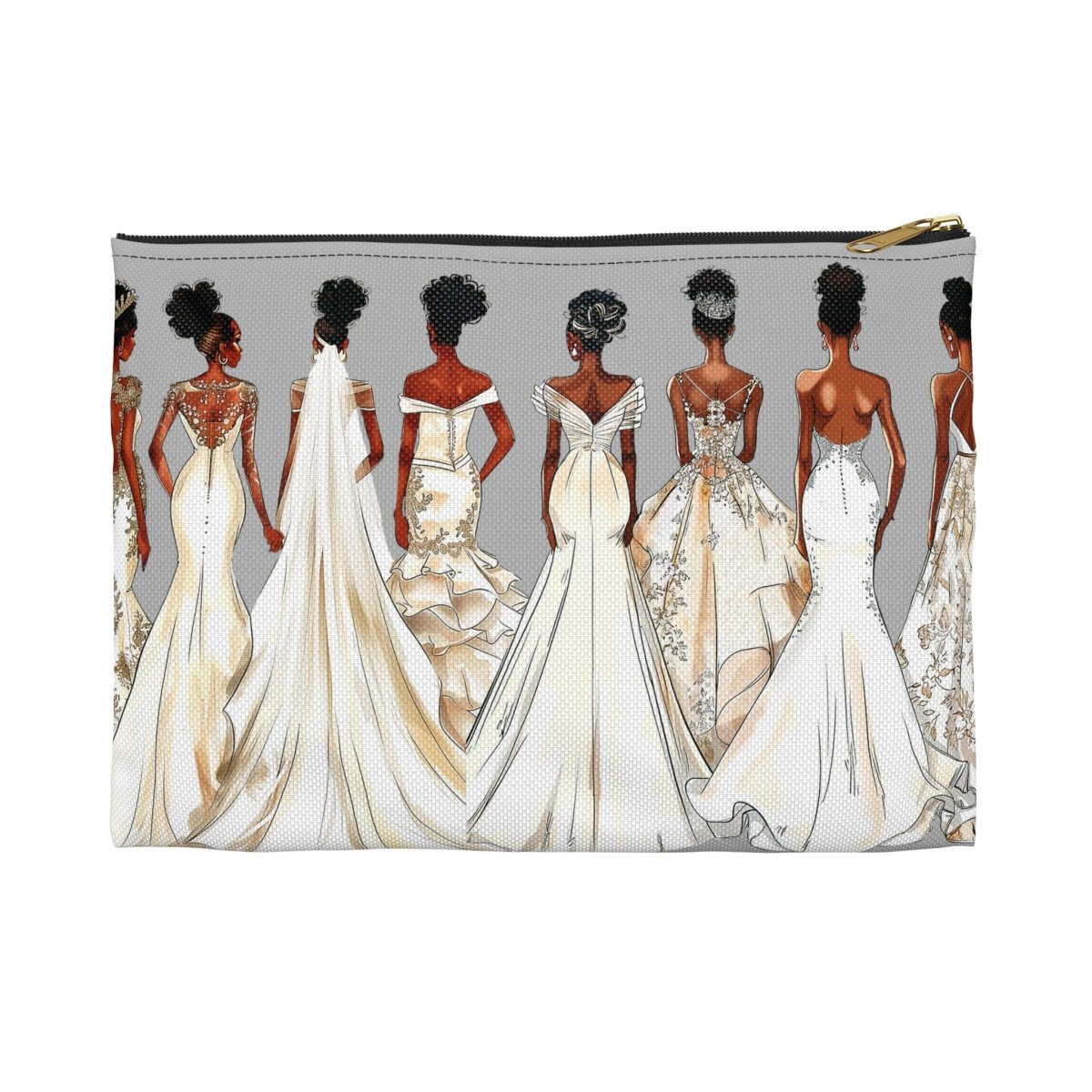 Brides Accessory Pouch - Afrocentric Art by The Trini Gee
