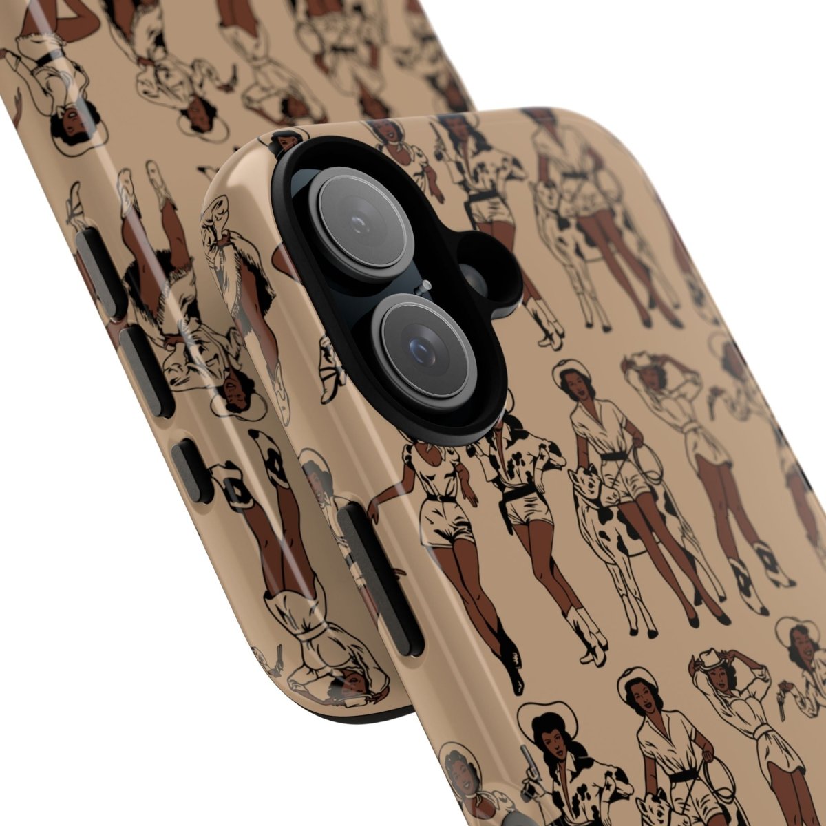 Brown Cowgirls Phone Case - Afrocentric Art by The Trini Gee