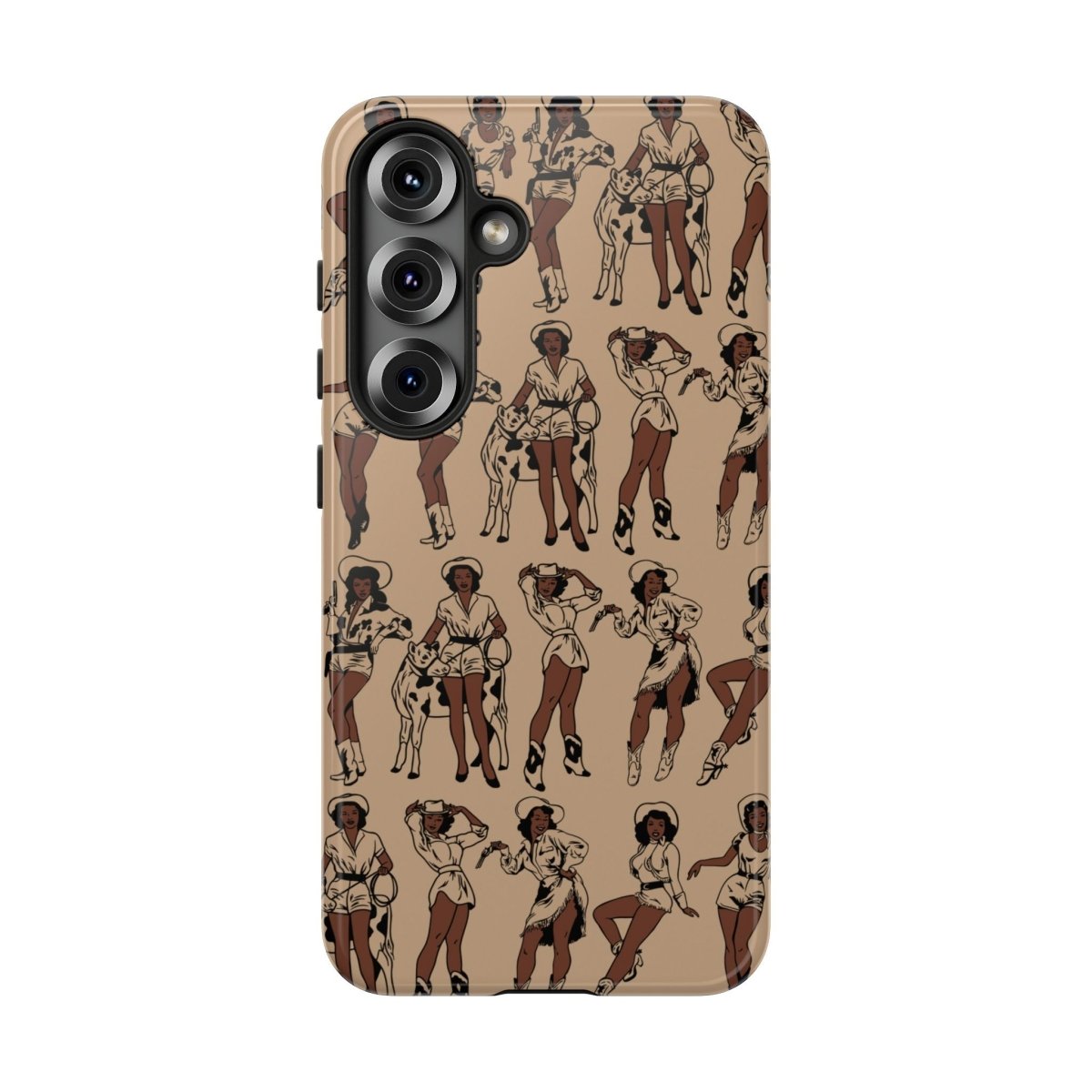Brown Cowgirls Phone Case - Afrocentric Art by The Trini Gee