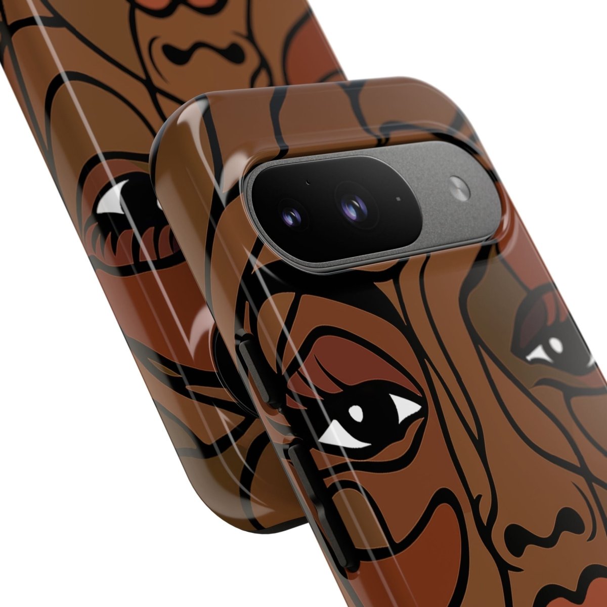 Brown Face Phone Case - Afrocentric Art by The Trini Gee