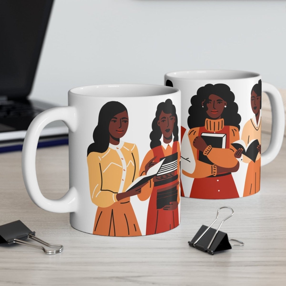 Brown Girls Read Mug - Afrocentric Art by The Trini Gee