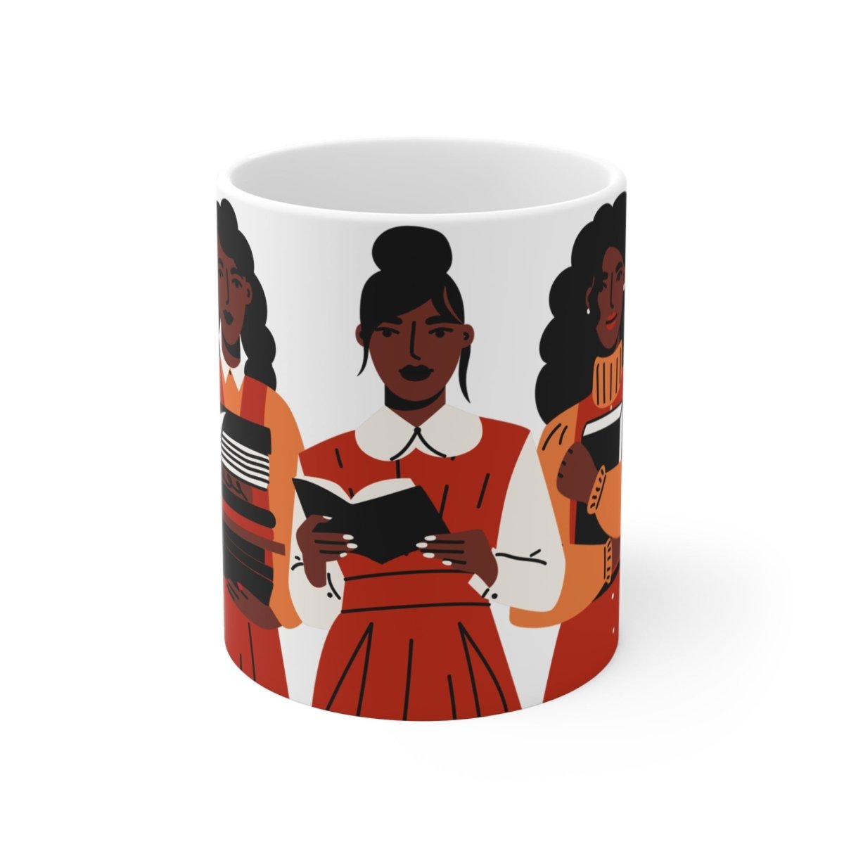 Brown Girls Read Mug - Afrocentric Art by The Trini Gee