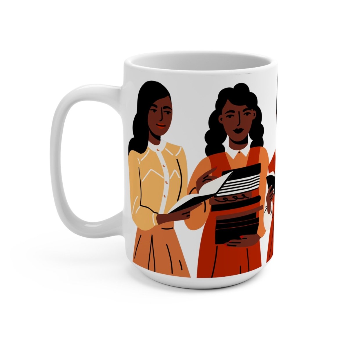 Brown Girls Read Mug - Afrocentric Art by The Trini Gee