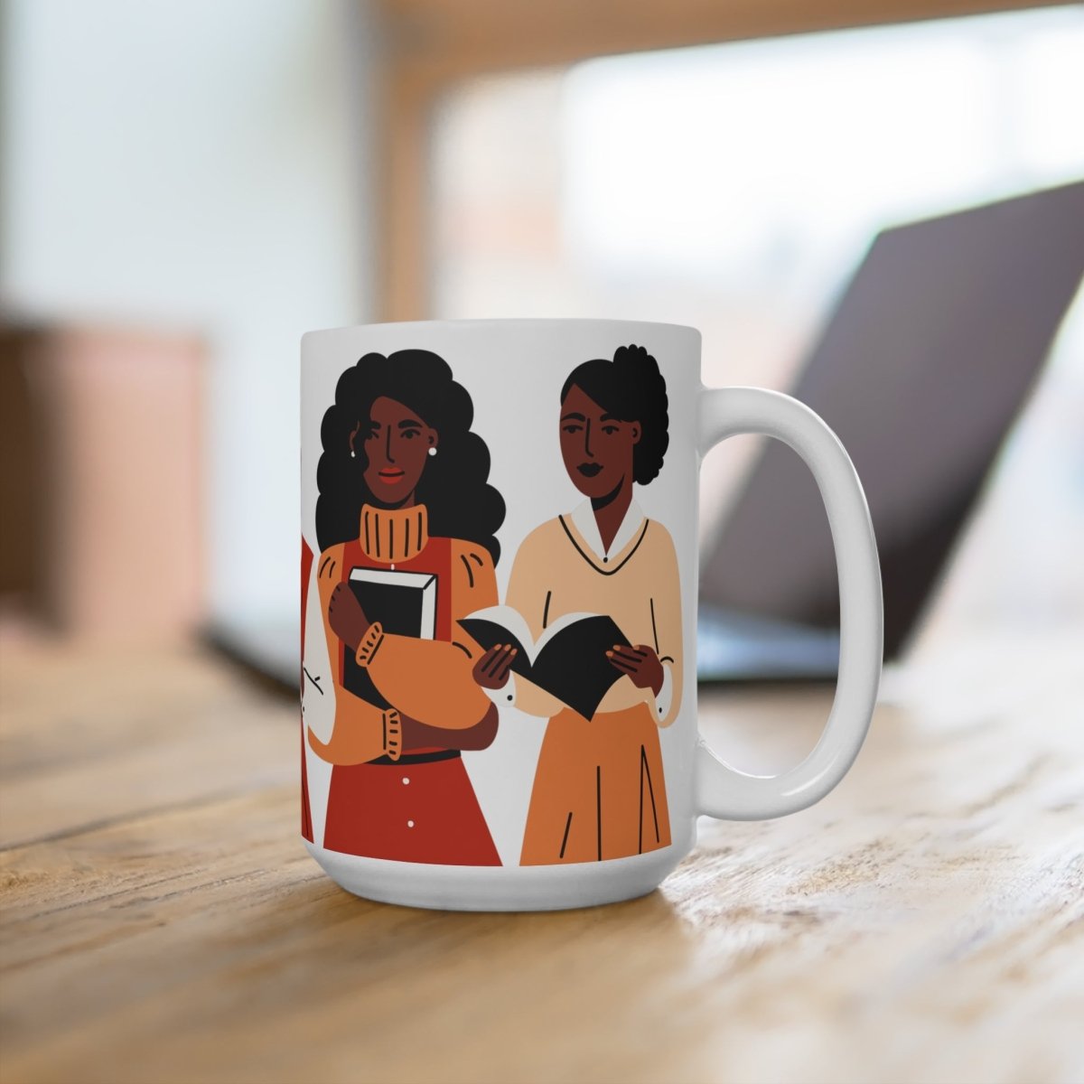Brown Girls Read Mug - Afrocentric Art by The Trini Gee