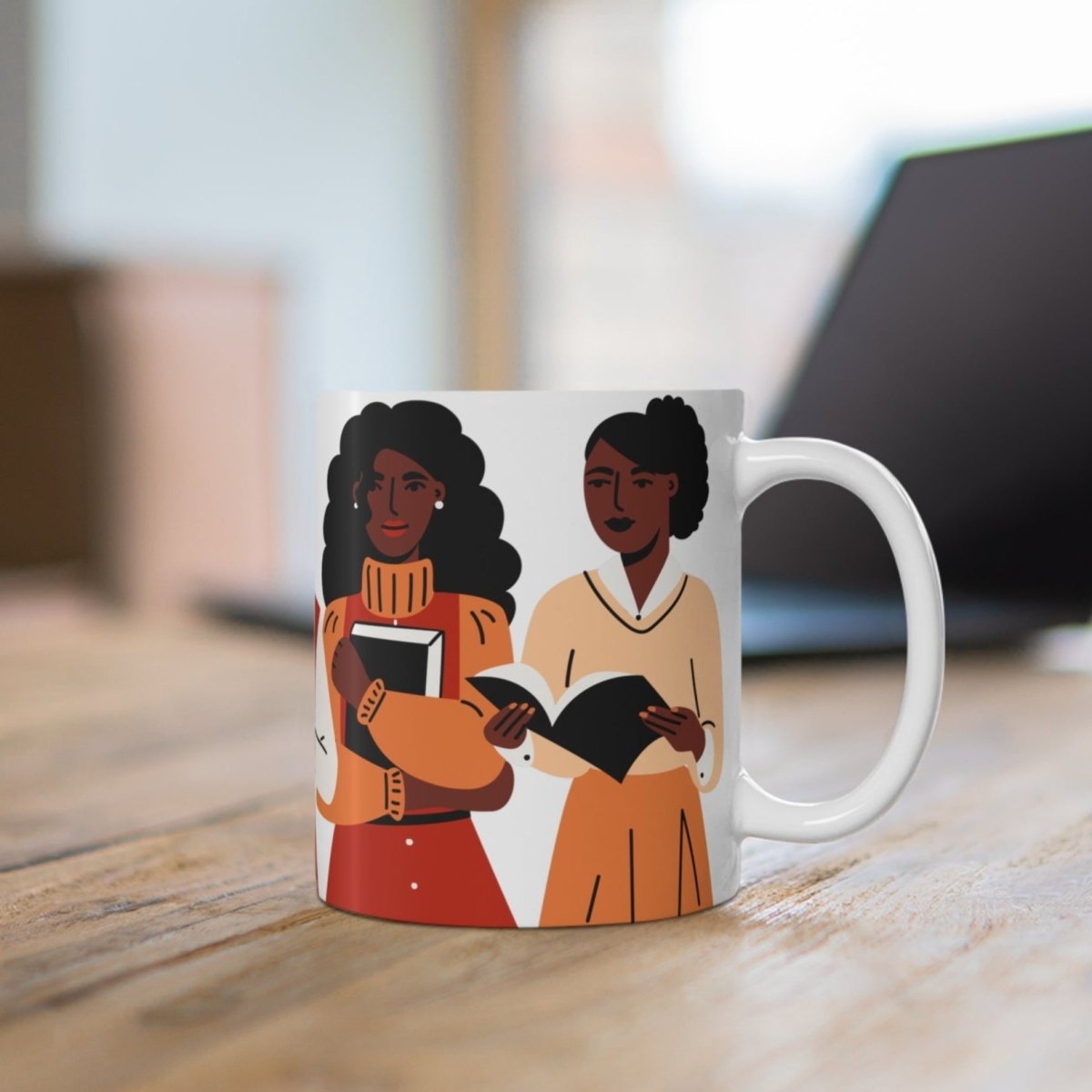 Brown Girls Read Mug - Afrocentric Art by The Trini Gee