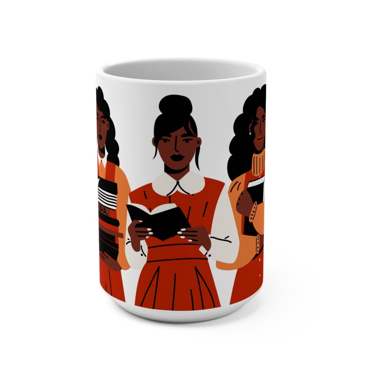 Brown Girls Read Mug - Afrocentric Art by The Trini Gee