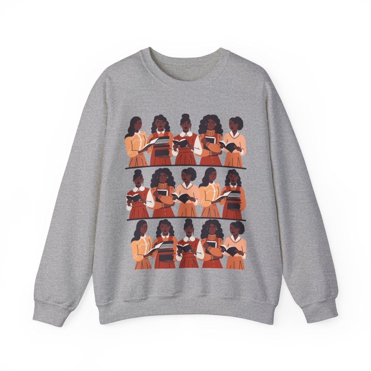Brown Girls Read Sweatshirt - Afrocentric Art by The Trini Gee