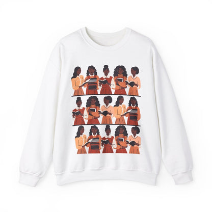 Brown Girls Read Sweatshirt - Afrocentric Art by The Trini Gee