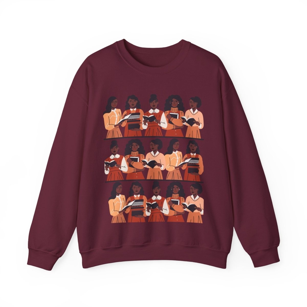 Brown Girls Read Sweatshirt - Afrocentric Art by The Trini Gee