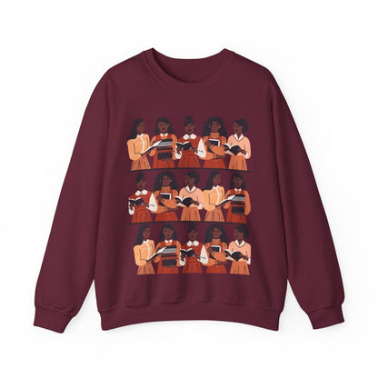Brown Girls Read Sweatshirt - Afrocentric Art by The Trini Gee
