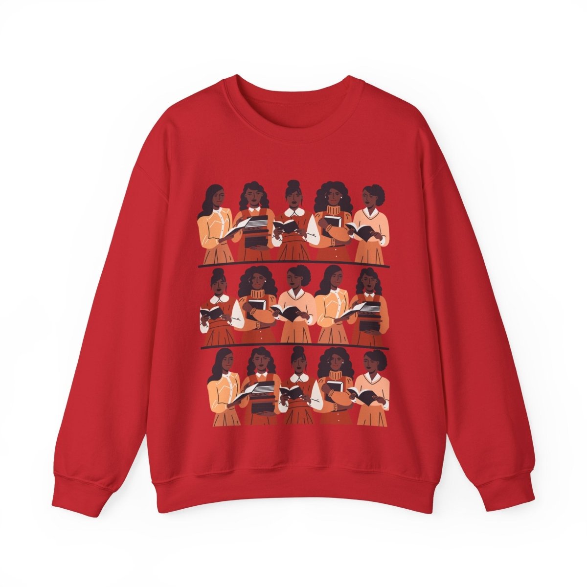 Brown Girls Read Sweatshirt - Afrocentric Art by The Trini Gee