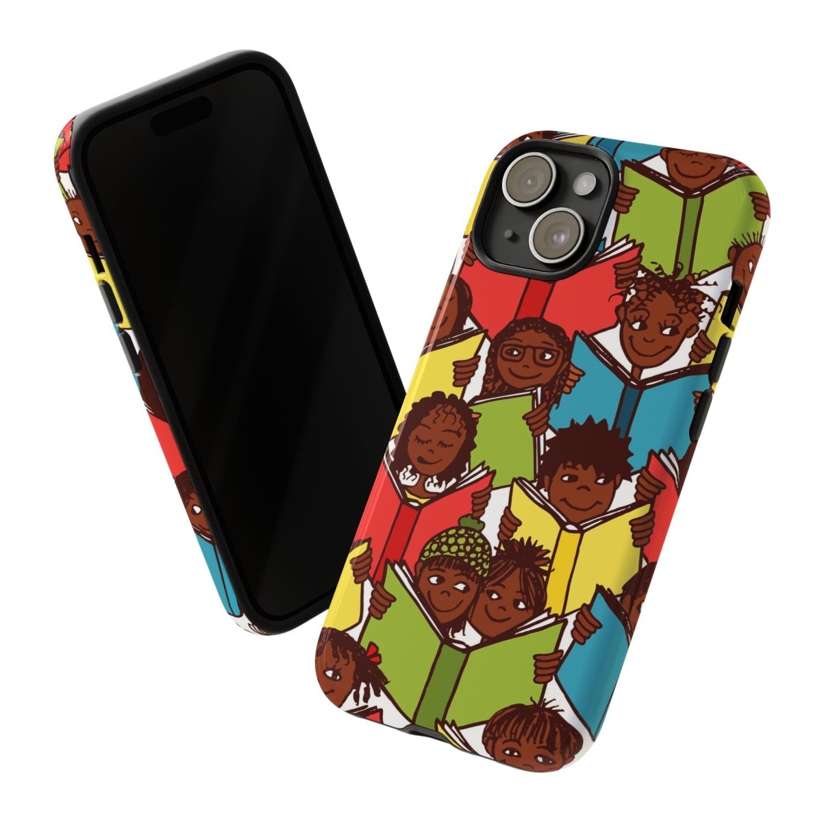 Brown Kids Read Phone Case - Afrocentric Art by The Trini Gee