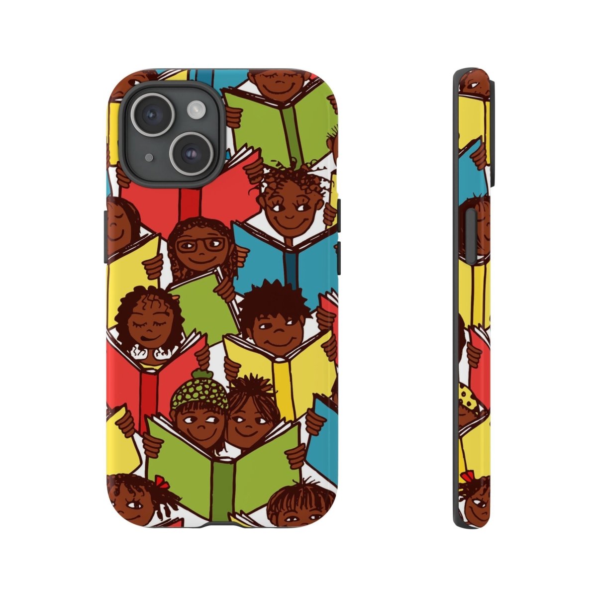 Brown Kids Read Phone Case - Afrocentric Art by The Trini Gee