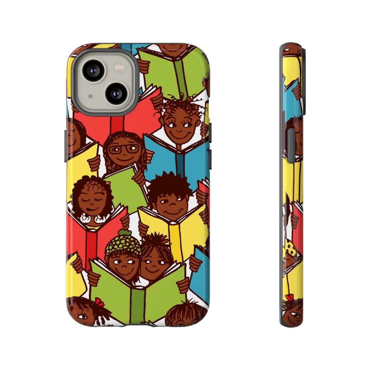 Brown Kids Read Phone Case - Afrocentric Art by The Trini Gee