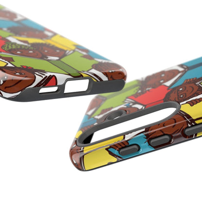 Brown Kids Read Phone Case - Afrocentric Art by The Trini Gee