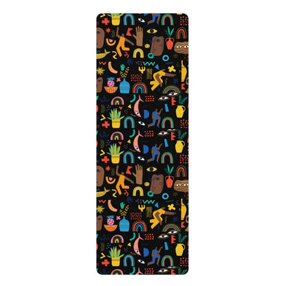 Brown People Abstract Yoga Mat - The Trini Gee