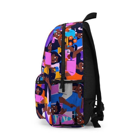 Brown People Backpack - Afrocentric Art by The Trini Gee