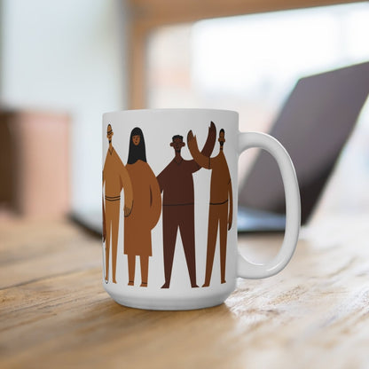 Brown People Mug - Afrocentric Art by The Trini Gee