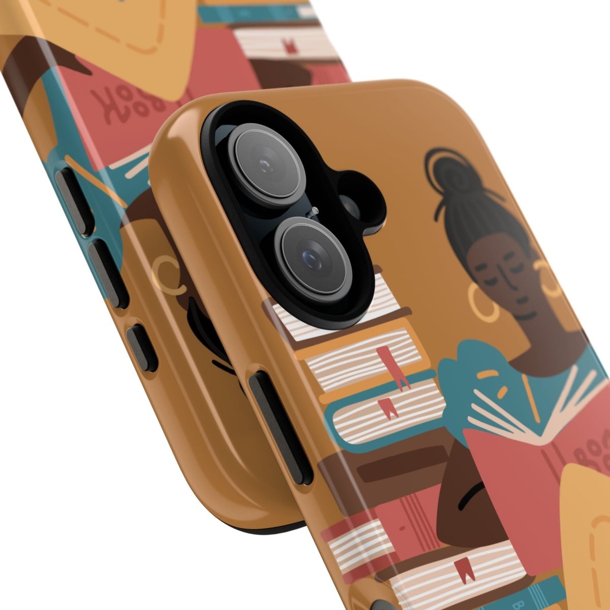 Brown Reader Phone Case - Afrocentric Art by The Trini Gee
