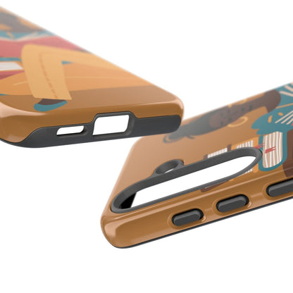 Brown Reader Phone Case - Afrocentric Art by The Trini Gee