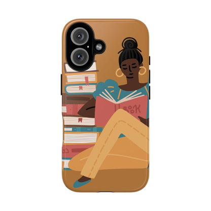Brown Reader Phone Case - Afrocentric Art by The Trini Gee