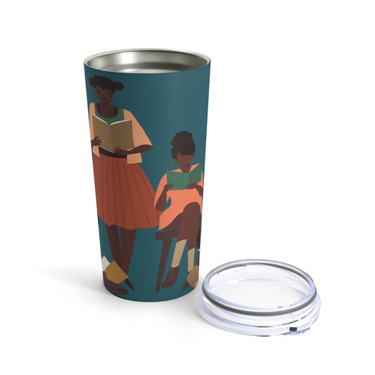 Brown Readers 20oz Tumbler - Afrocentric Art by The Trini Gee