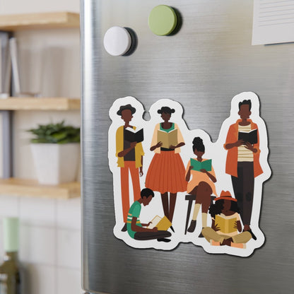 Brown Readers Magnet - Afrocentric Art by The Trini Gee