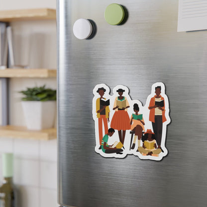 Brown Readers Magnet - Afrocentric Art by The Trini Gee