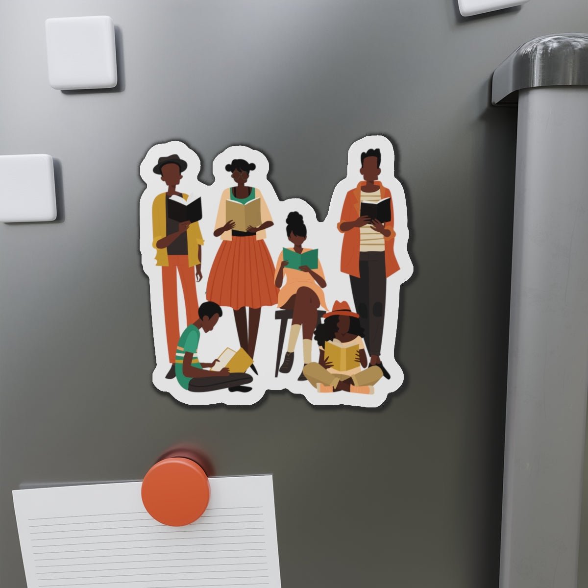 Brown Readers Magnet - Afrocentric Art by The Trini Gee