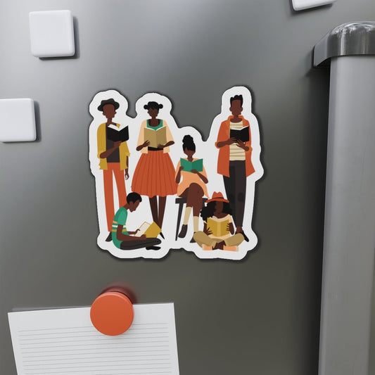 Brown Readers Magnet - Afrocentric Art by The Trini Gee