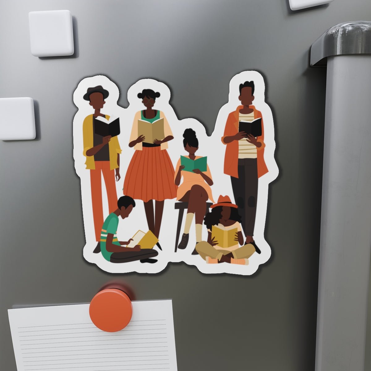 Brown Readers Magnet - Afrocentric Art by The Trini Gee