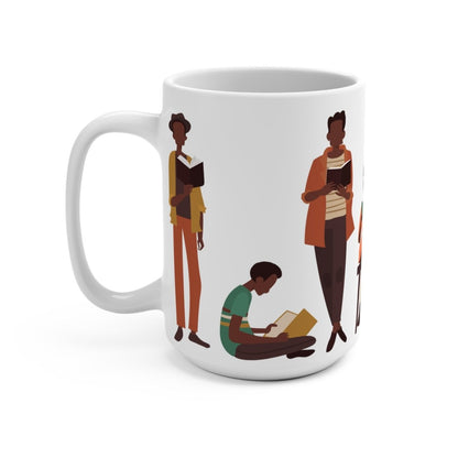 Brown Readers Mug - Afrocentric Art by The Trini Gee