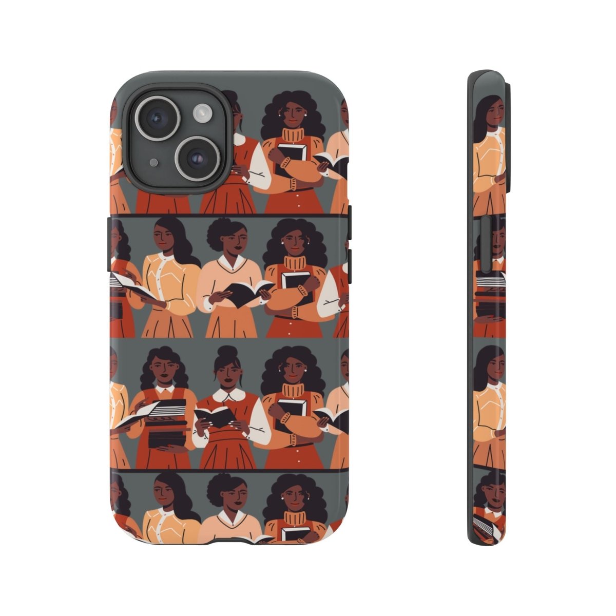 Brown Readers Phone Case - Afrocentric Art by The Trini Gee