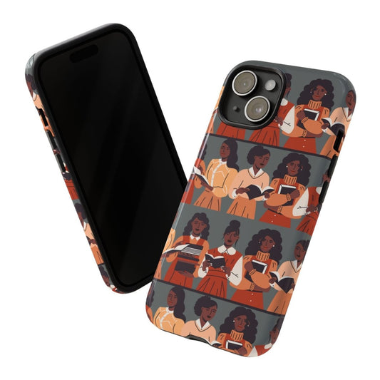 Brown Readers Phone Case - Afrocentric Art by The Trini Gee