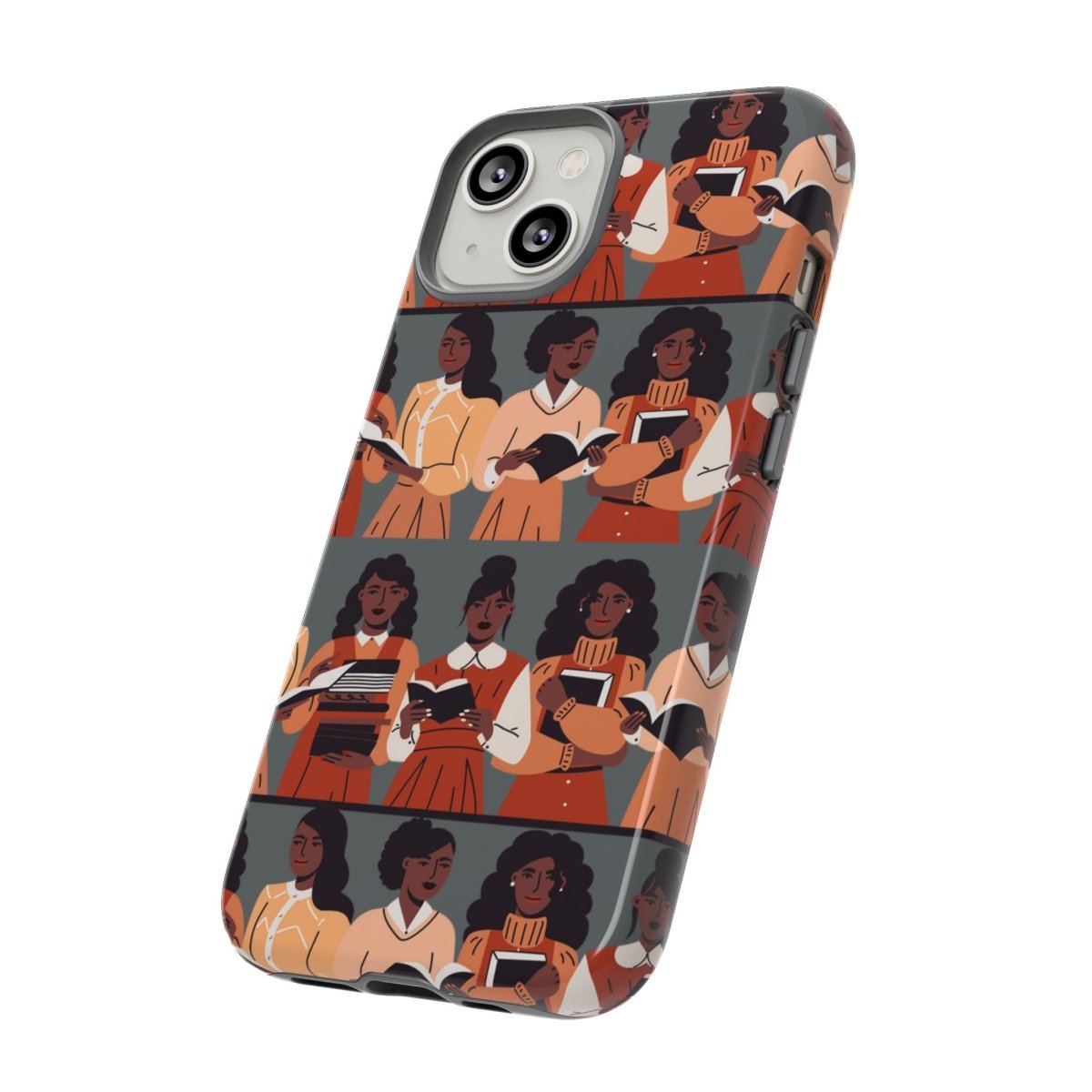 Brown Readers Phone Case - Afrocentric Art by The Trini Gee