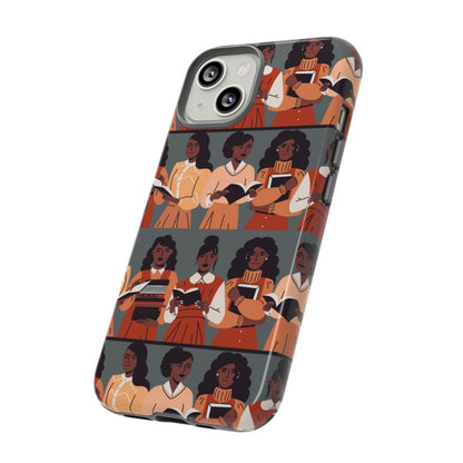 Brown Readers Phone Case - Afrocentric Art by The Trini Gee