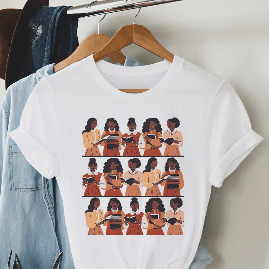 Brown Readers Shirt - Afrocentric Art by The Trini Gee