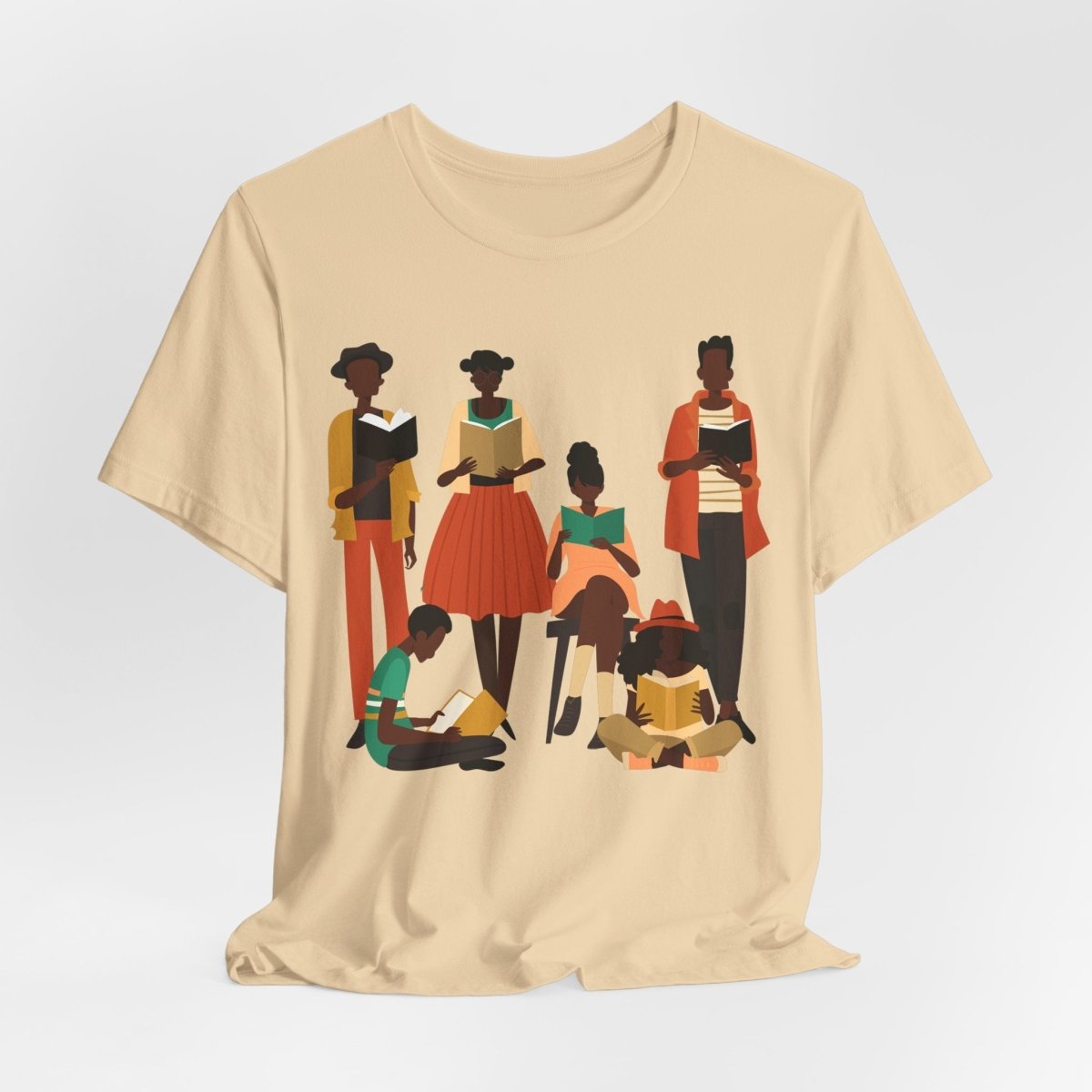Brown Readers Shirt - Afrocentric Art by The Trini Gee