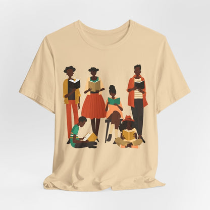 Brown Readers Shirt - Afrocentric Art by The Trini Gee