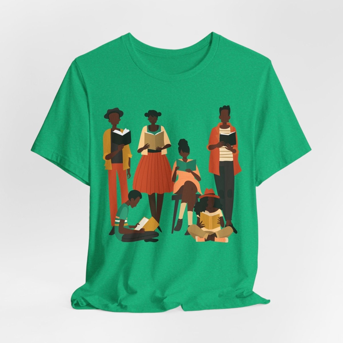 Brown Readers Shirt - Afrocentric Art by The Trini Gee