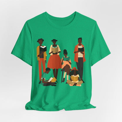 Brown Readers Shirt - Afrocentric Art by The Trini Gee