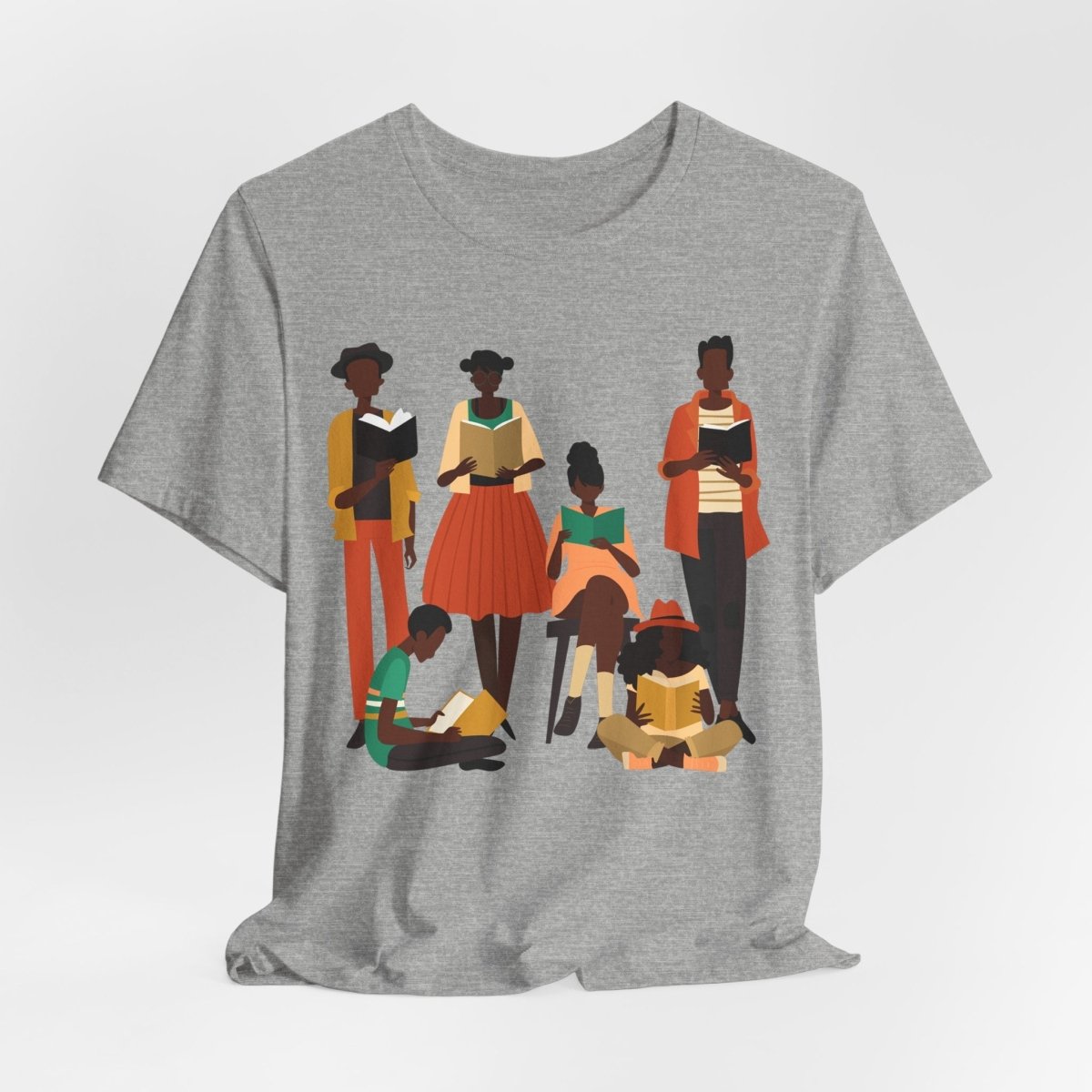 Brown Readers Shirt - Afrocentric Art by The Trini Gee