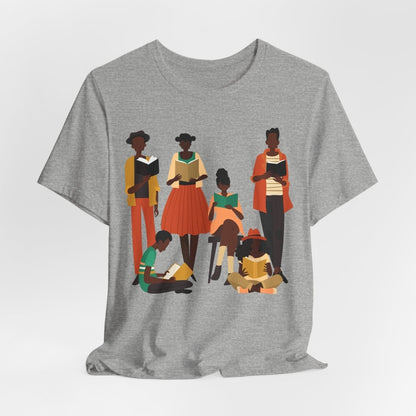 Brown Readers Shirt - Afrocentric Art by The Trini Gee