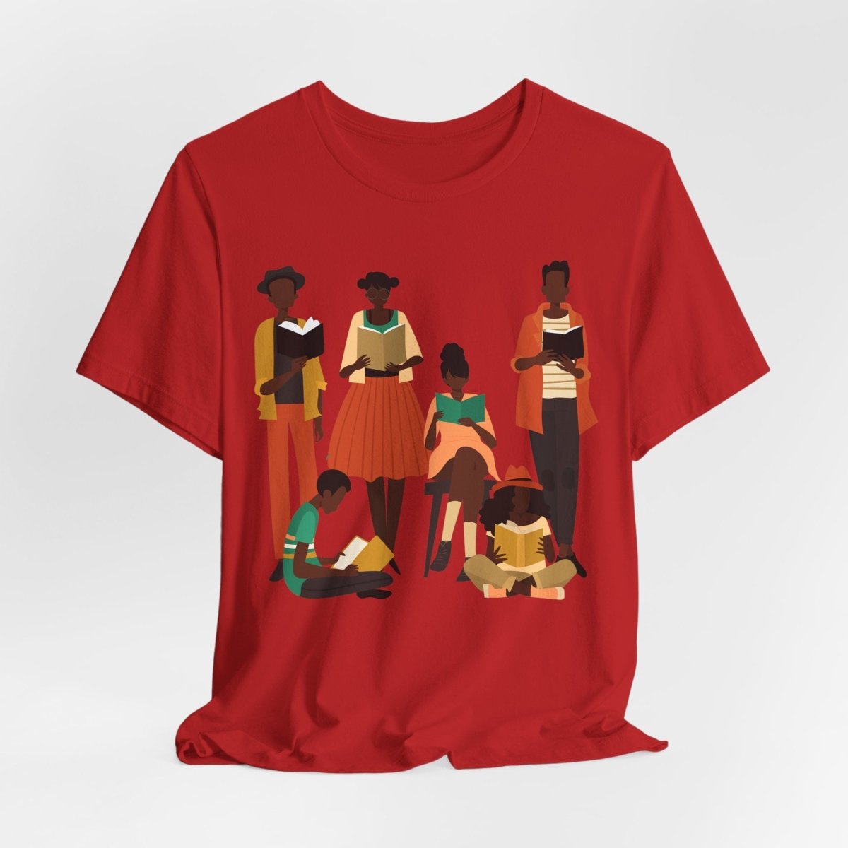 Brown Readers Shirt - Afrocentric Art by The Trini Gee