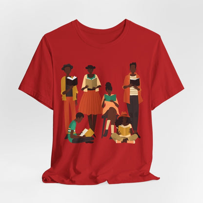 Brown Readers Shirt - Afrocentric Art by The Trini Gee
