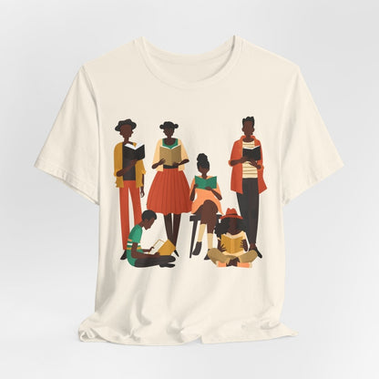 Brown Readers Shirt - Afrocentric Art by The Trini Gee