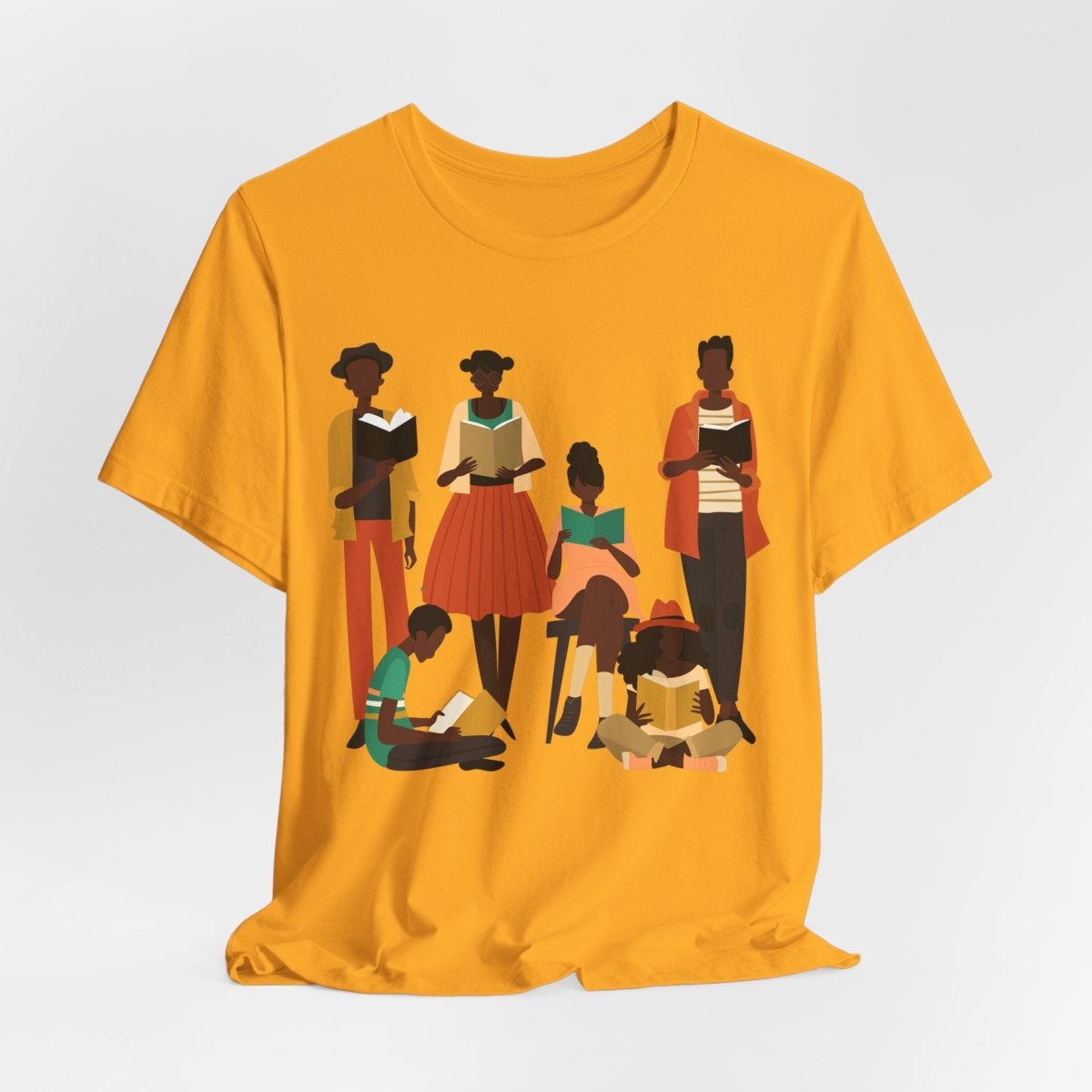 Brown Readers Shirt - Afrocentric Art by The Trini Gee