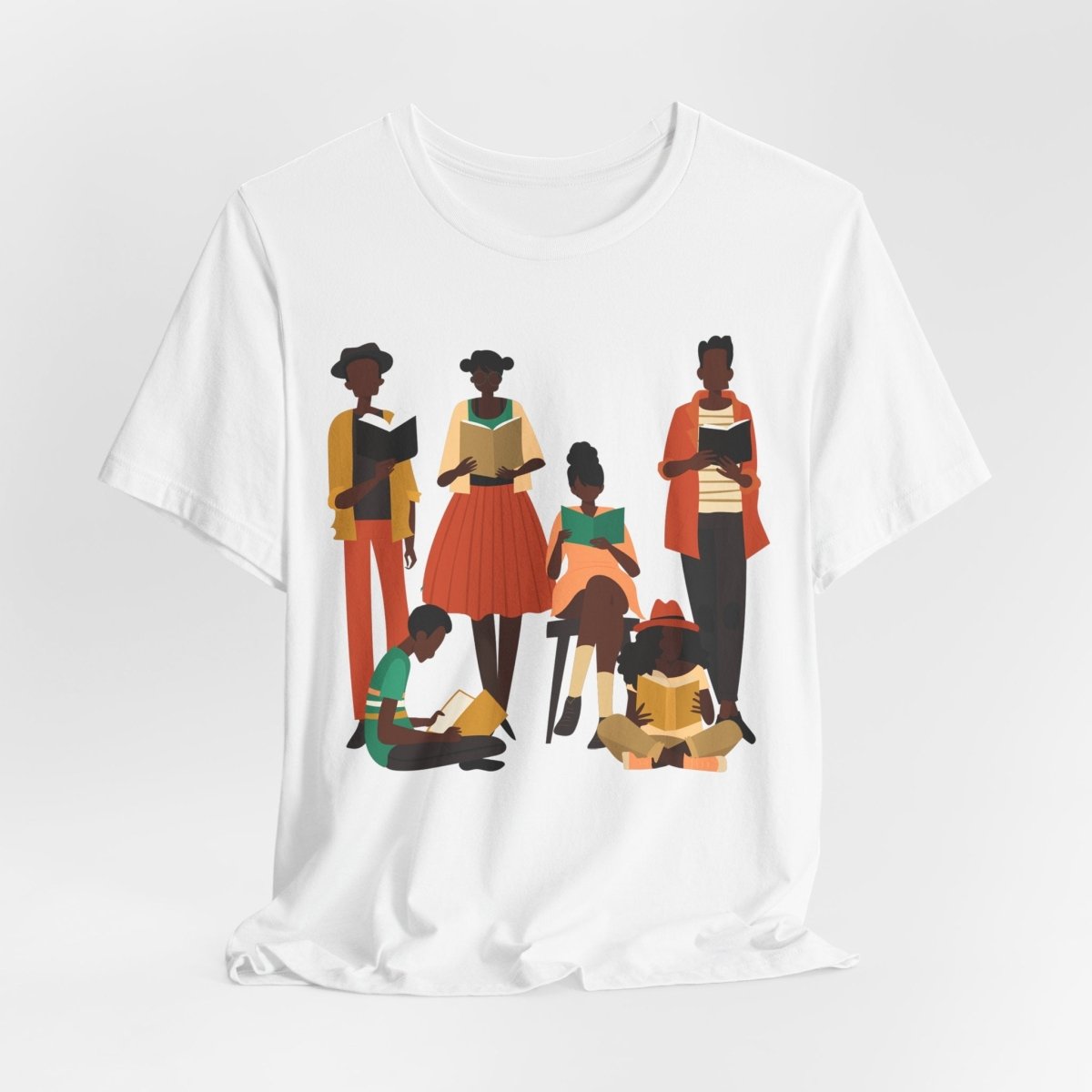 Brown Readers Shirt - Afrocentric Art by The Trini Gee