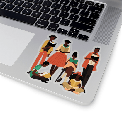 Brown Readers Sticker - Afrocentric Art by The Trini Gee