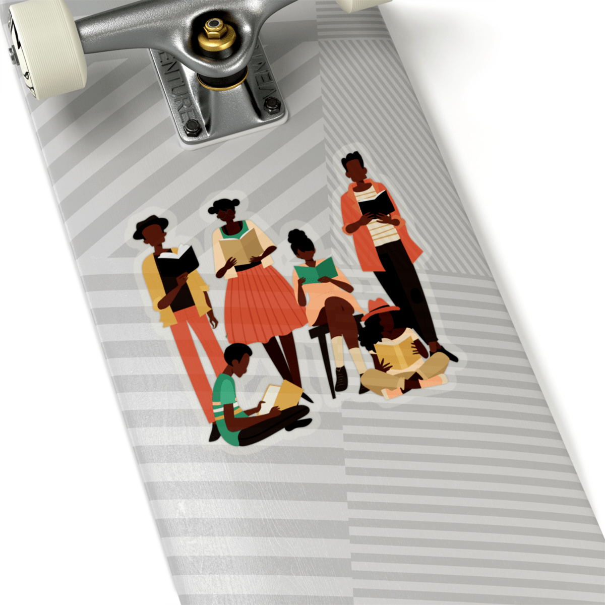 Brown Readers Sticker - Afrocentric Art by The Trini Gee